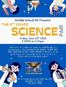 Poster for 6th grade science fair